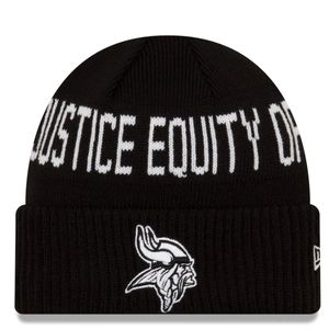 NWT Men's Minnesota Vikings New Era Team Social Justice Cuffed Beanie